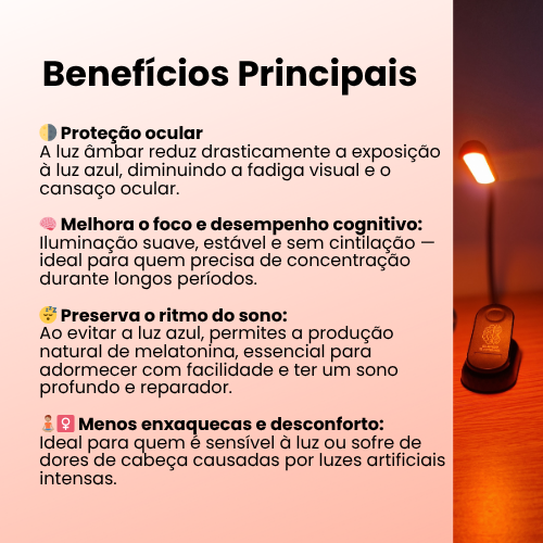Candeeiro de Luz Âmbar
